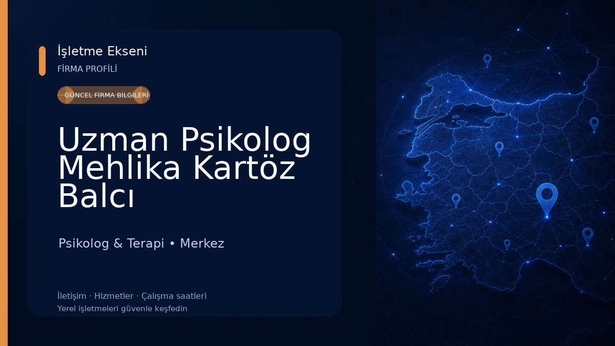 Uzman Psikolog Mehlika Kartöz Balcı Psikolog & Terapi