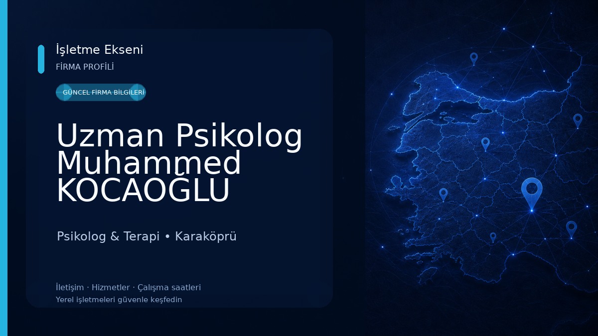 Uzman Psikolog Muhammed KOCAOĞLU Psikolog & Terapi