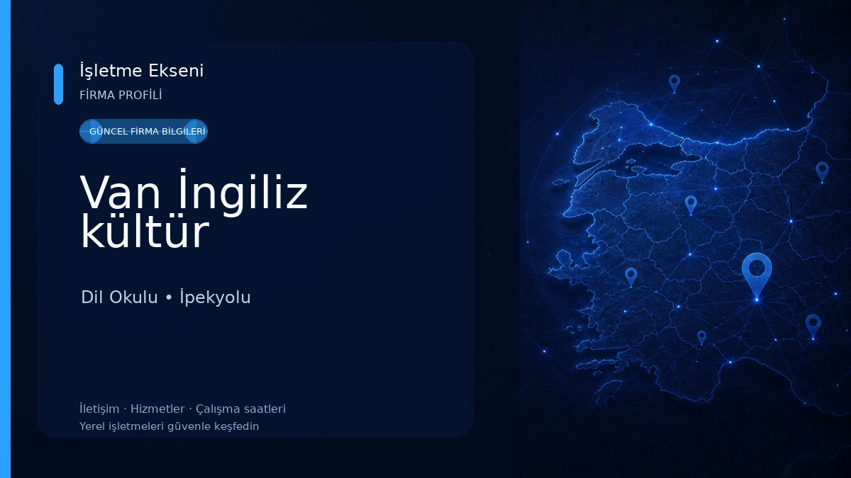 Van İngiliz kültür