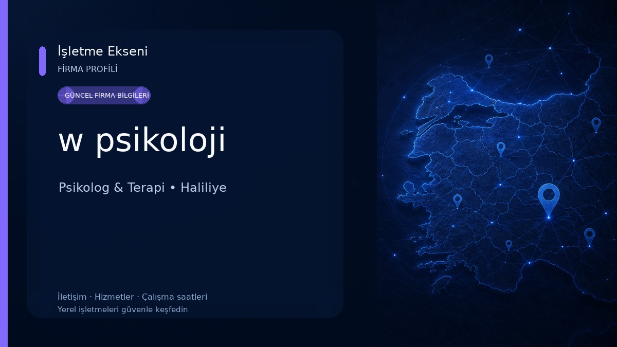 w psikoloji Psikolog & Terapi