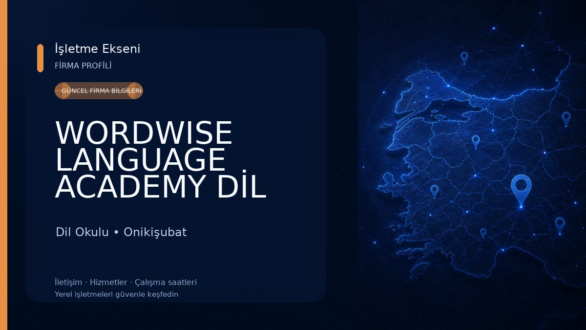 WORDWISE LANGUAGE ACADEMY DİL KURSU